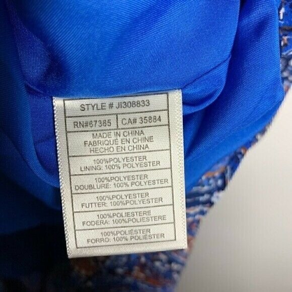 Jack by BB Dakota Dress Size Small Women's Marrakeh Blue Off Shoulder NEW - Picture 6 of 7